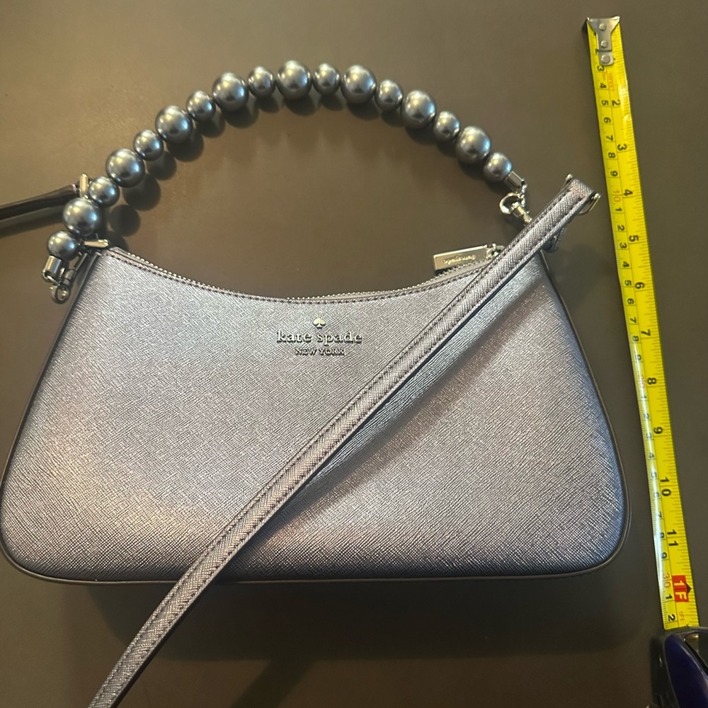 Kate Spade Metallic Blue Shoulder Bag